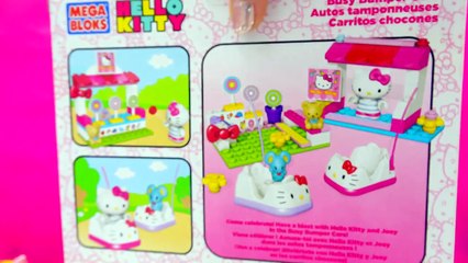 Hello Kitty Busy BUMPER CARS Fun Playset Mega Bloks Unboxing Toy Video