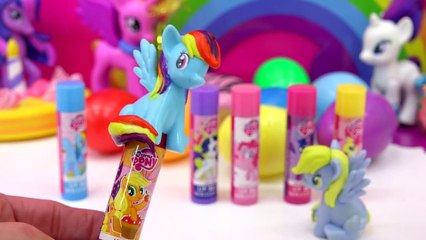 MLP Rainbow Dash Derpy My Little Pony Scented Balm + Homemade Blind Bag Surprise Eggs