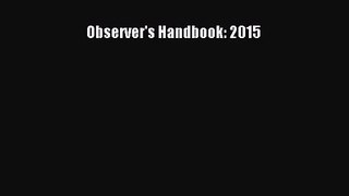 PDF Download Observer's Handbook: 2015 PDF Full Ebook