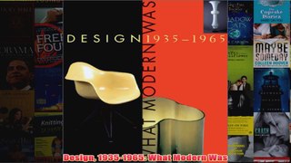 Design 19351965 What Modern Was