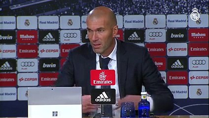 Zidane en rueda de prensa tras la victoria frente al Deportivo 5-0