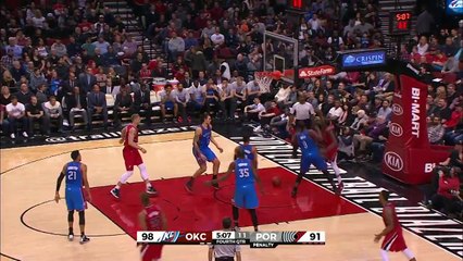 Al-Farouq Aminu Hammers Home a Huge Dunk on Serge Ibaka