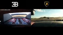 Ultra HD 4K Drag RACE Bugatti Veyron Vitesse vs Lambo Aventador vs BMW S1000RR presented