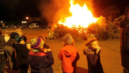 Feu de sapins à Beaumont