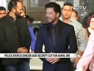 Shah Rukh  Aamir Khan's Security Not Reduced, Says Mumbai Police