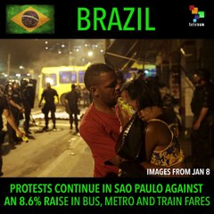 Sao Paulo Protests Public Transport Fare Hike