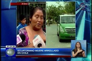 Ecuatoriano muere arrollado en Chile