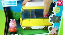 toys unboxing Peppa pig campervan muddy puddle videos for children [Full Episode]