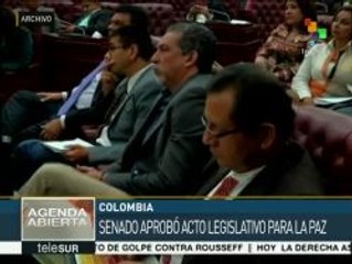 Senado colombiano aprueba el acto legislativo por la paz