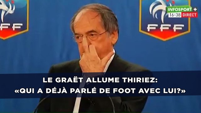 Noël Le Graët allume Frédéric Thiriez: «Qui a déjà parlé de foot avec lui?»
