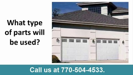 Garage Door Repair Palmetto GA 770 504 4533