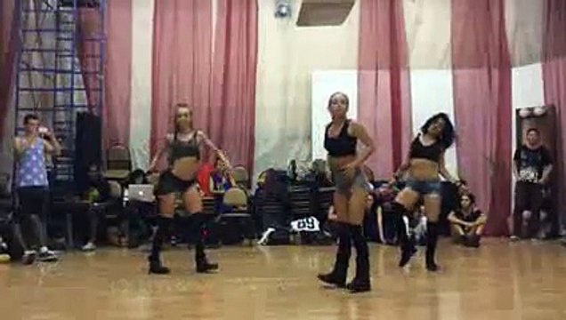 NEW dancehall choreo by DHQ FRAULES on Vybz Kartel - Beg U a Fuck