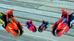 Spiderman Cars Vehicles Finger Family Cartoon Animation Nursery Rhymes Batman Car Motorbik catoonTV!