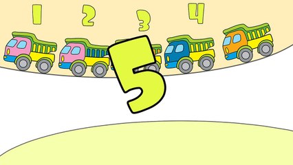 Çizgi film Kamyonları sayıyoruz (Okul öncesi eğitim çizgi filmleri)