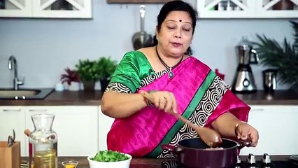 Palak Chi Bhaji   Quick Palak Sabzi - Recipe by Archana - Healthy Main Course in Marathi
