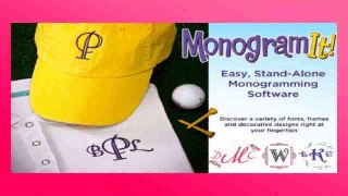 Best buy Embroidery Machines  Amazing Designs Monogram It Stand Alone Monogramming Software