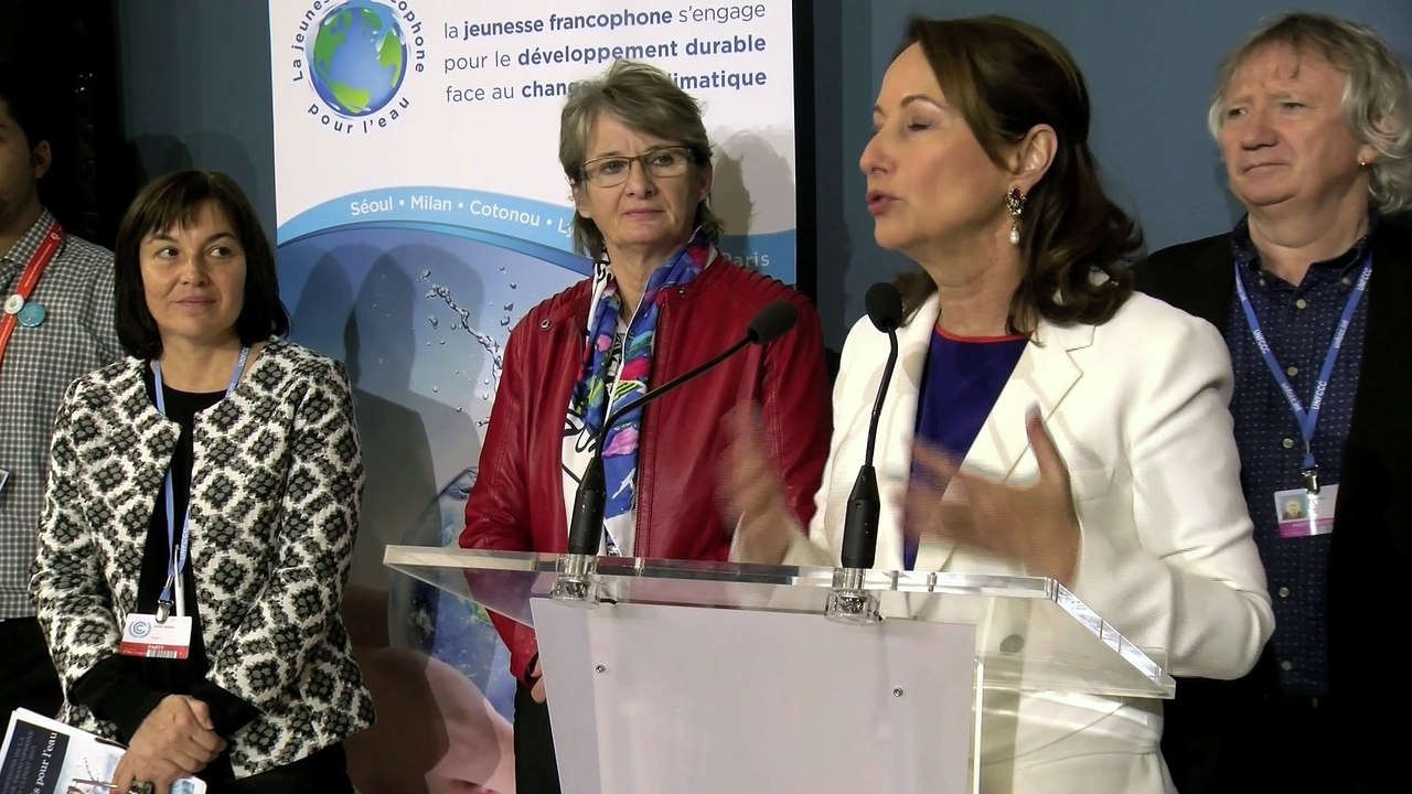 COP21 : Journée de l'eau, discours de Ségolène...