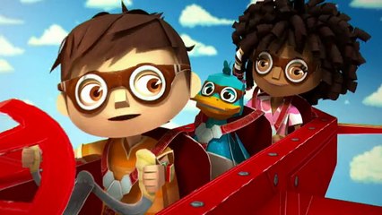 Zack et Quack | L'atterrissage | NICKELODEON JUNIOR