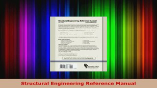 Read  Structural Engineering Reference Manual Ebook Free