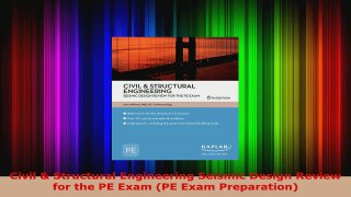 Read  Civil  Structural Engineering Seismic Design Review for the PE Exam PE Exam Preparation Ebook Free