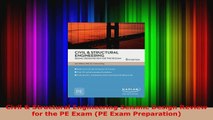 Read  Civil  Structural Engineering Seismic Design Review for the PE Exam PE Exam Preparation Ebook Free