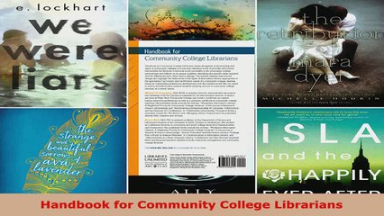 Download  Handbook for Community College Librarians PDF Online