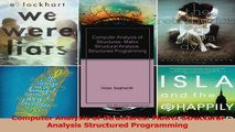 Read  Computer Analysis of Structures Matrix Structural Analysis Structured Programming Ebook Free