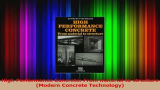 Read  High Performance Concrete From material to structure Modern Concrete Technology Ebook Free