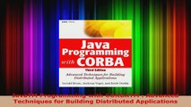 Read  JavaTM Programming with CORBATM  Advanced Techniques for Building Distributed EBooks Online