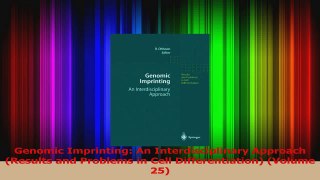 Genomic Imprinting An Interdisciplinary Approach Results and Problems in Cell PDF Full Ebook