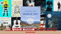 Download  HandsOn Mobile App Testing A Guide for Mobile Testers and Anyone Involved in the Mobile EBooks Online