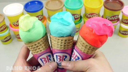 Làm kem cho bé bằng đồ chơi Play Doh và chất nhờn quái vật