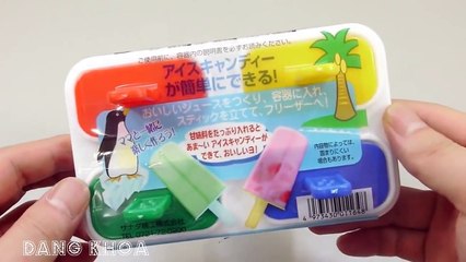 Làm kem que nhiều màu sắc rất đơn giản dễ làm cho các bé xem