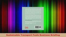Read  Sustainable Transport Fuels Business Briefing Ebook Free