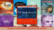 Download  Windows Writing Reusable Windows Code in C Andrew Schulman Programming Series EBooks Online