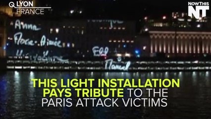 French Light Installation Pays Tribute To Paris Attack Victims