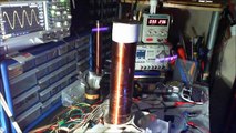 Trying different capacitors with Slayer / Solid State Tesla Coil SSTC Circuit using TIP35c