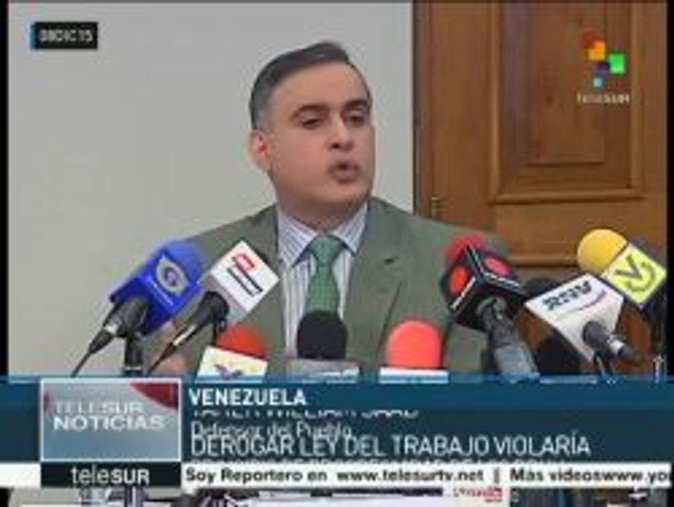 Saab: derogar la Ley del Trabajo violaría la progresividad en DD.HH.