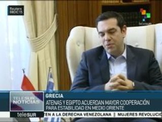 Grecia y Egipto amplían cooperación para estabilizar Oriente Medio