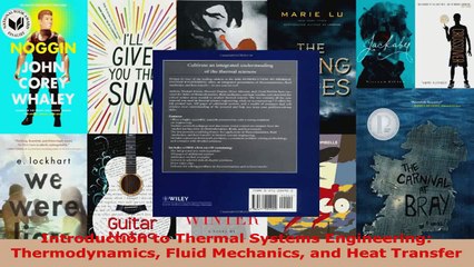 Read  Introduction to Thermal Systems Engineering Thermodynamics Fluid Mechanics and Heat EBooks Online