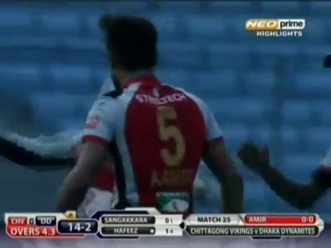 Mohammad Amir 3/18 Bollwing Highlights vs Dhaka Dynamites Bangladesh Premier League 2015