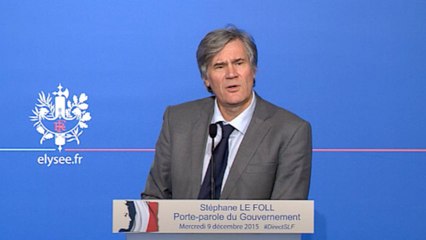 Conseil des ministres du 9 décembre 2015