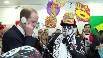 Duke and Duchess of Cambridge on the trading floor