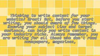 How to Write Content for the Website