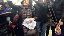 Donald Trump supporter disrupts anti-Trump rally