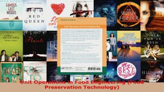 Read  Unit Operations in Food Engineering Food Preservation Technology Ebook Free