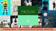 Prolog Reproductive Endocrinology and Infertility  Critique Book  Assessment Book ACOG Download