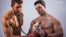Hot guys holding animals printed in new charity calendar