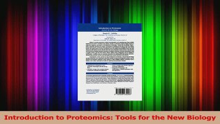 Download  Introduction to Proteomics Tools for the New Biology PDF Online