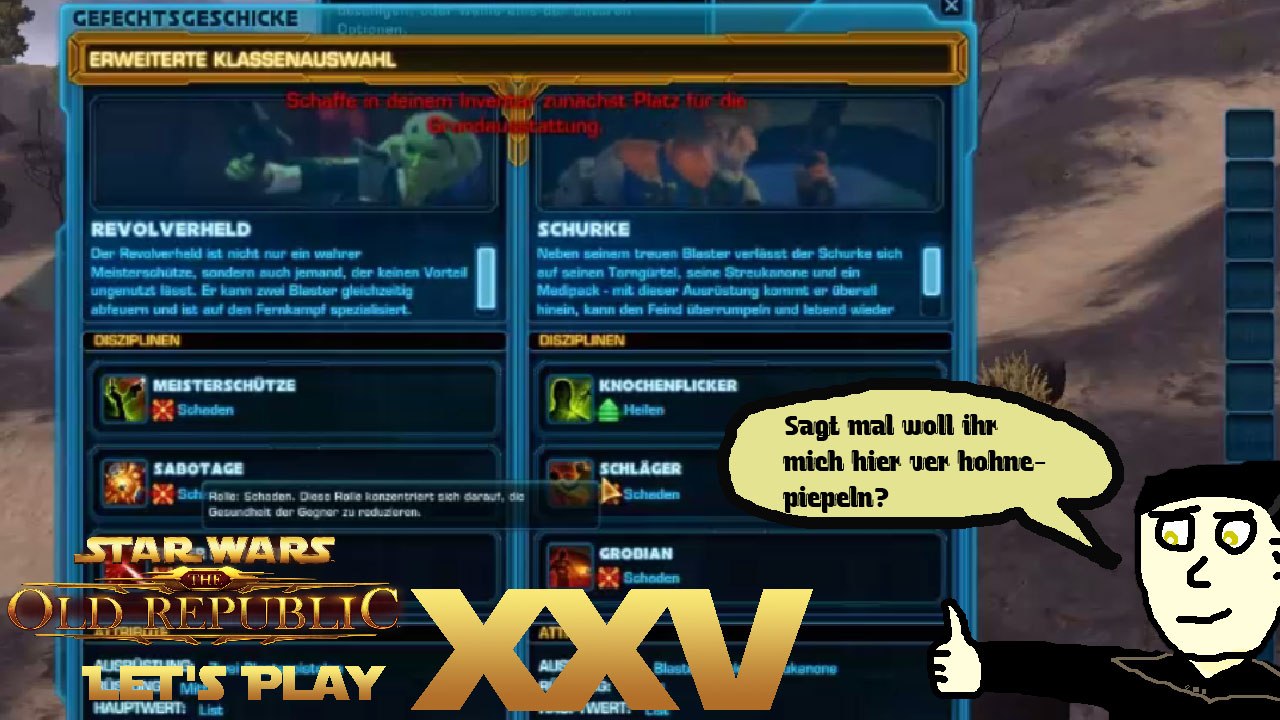 SWTOR Let's Play 25: Rangverweigerung durch Platzmangel
